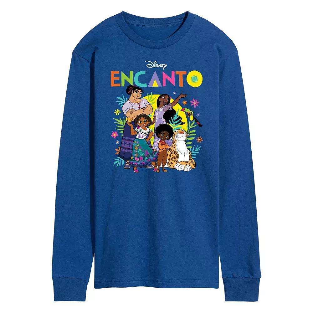 Men's Pokemon Fuecoco Stats Long Sleeve Graphic Tee, Size: Small, Blue Product Image