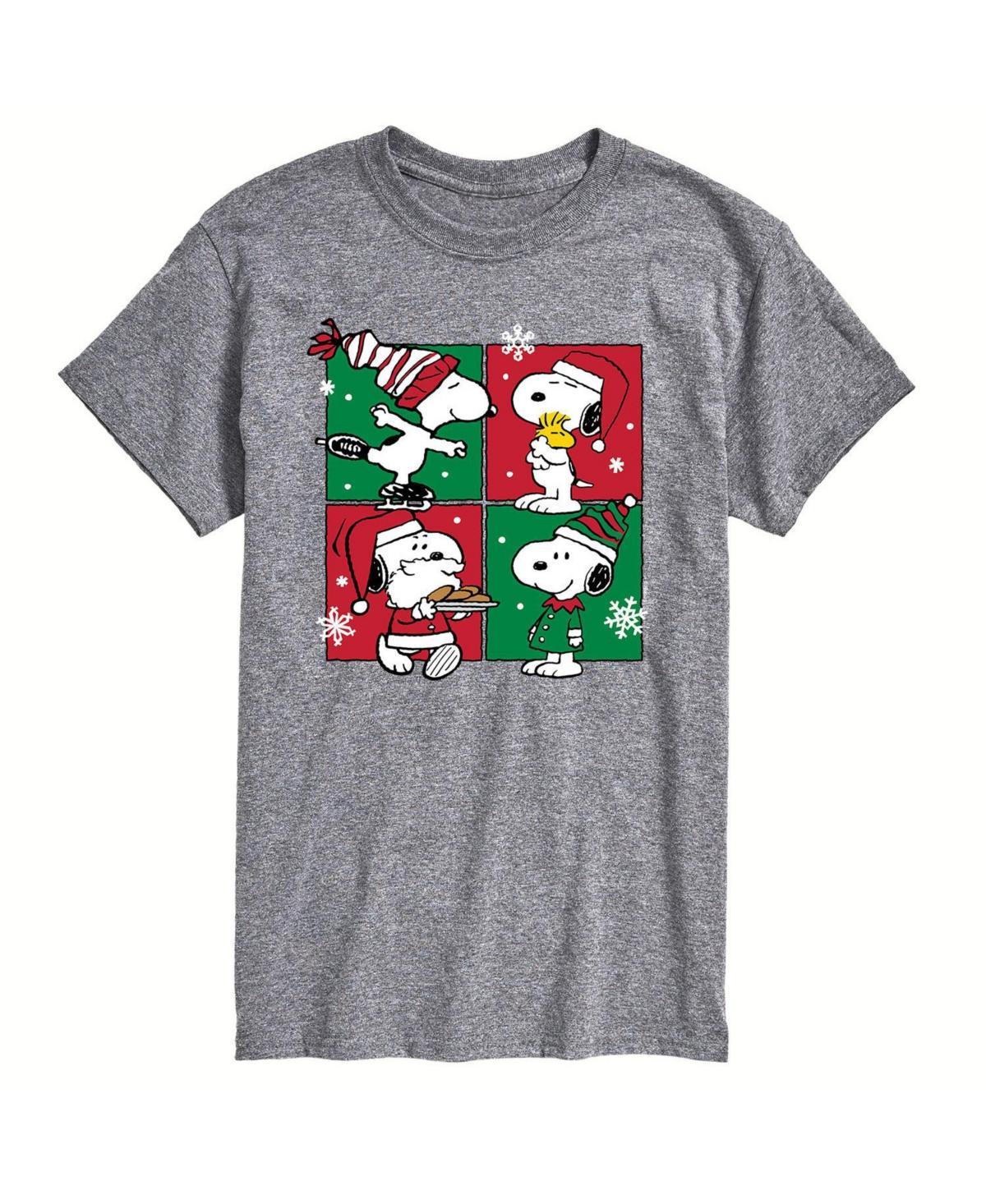 Big & Tall Peanuts Snoopy Christmas Tee, Men's, Size: XXL Tall, Gray Product Image