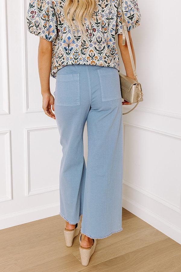 The Chloe Midrise Wide Leg Jean in Blue Product Image