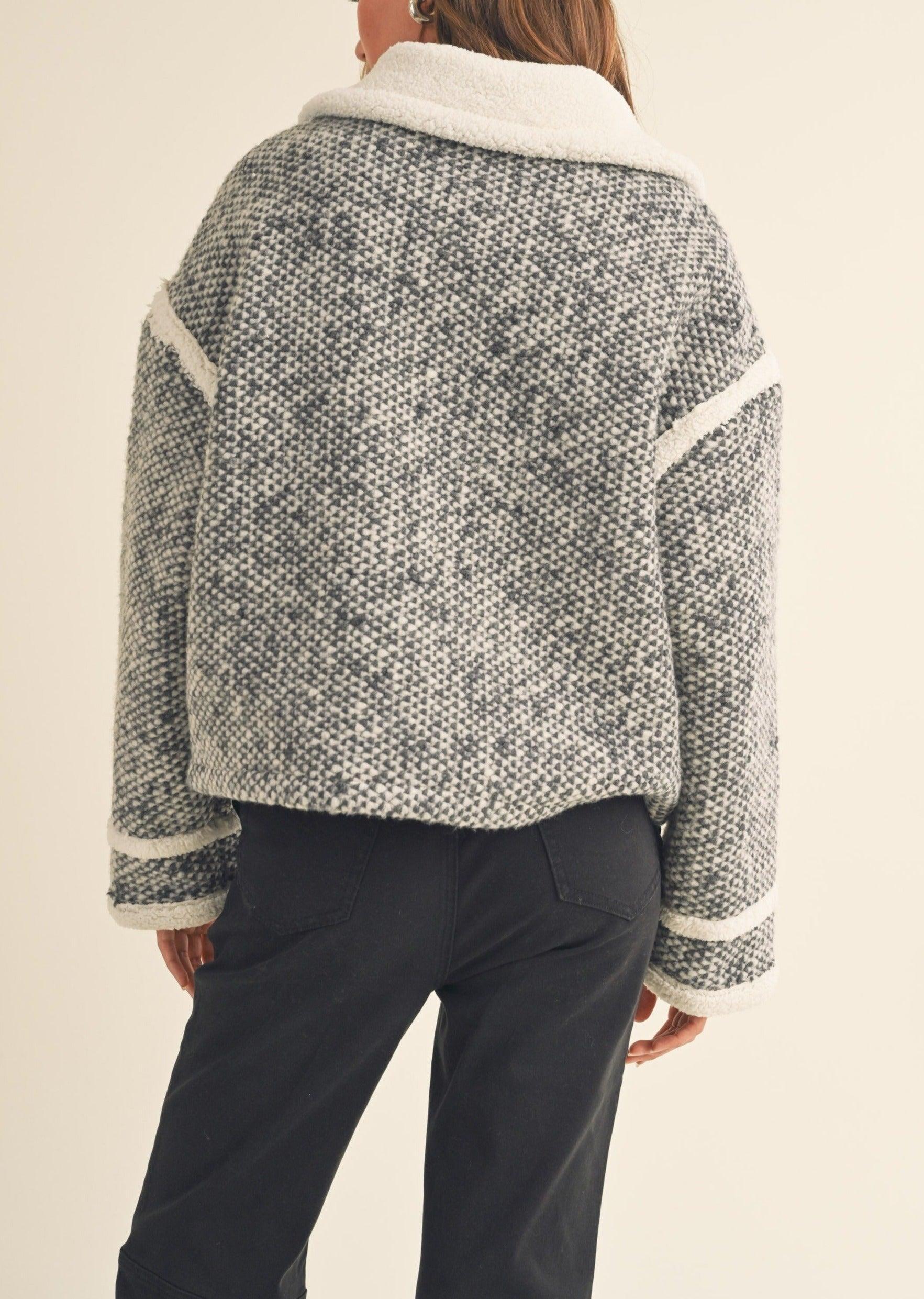 Retro Collar Sherpa Jacket Product Image