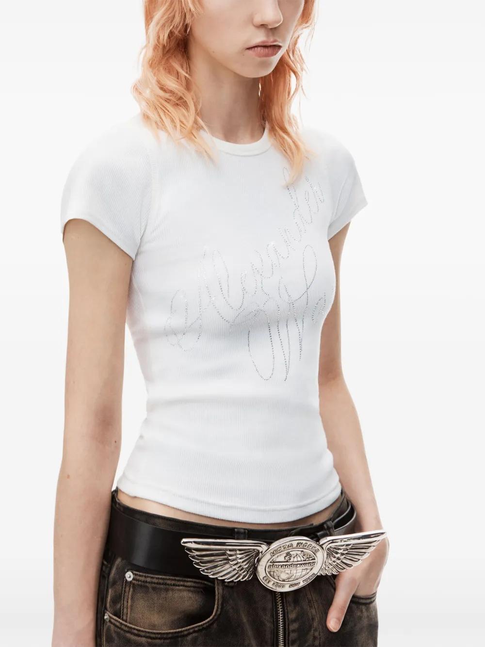 logo-print cotton T-shirt Product Image