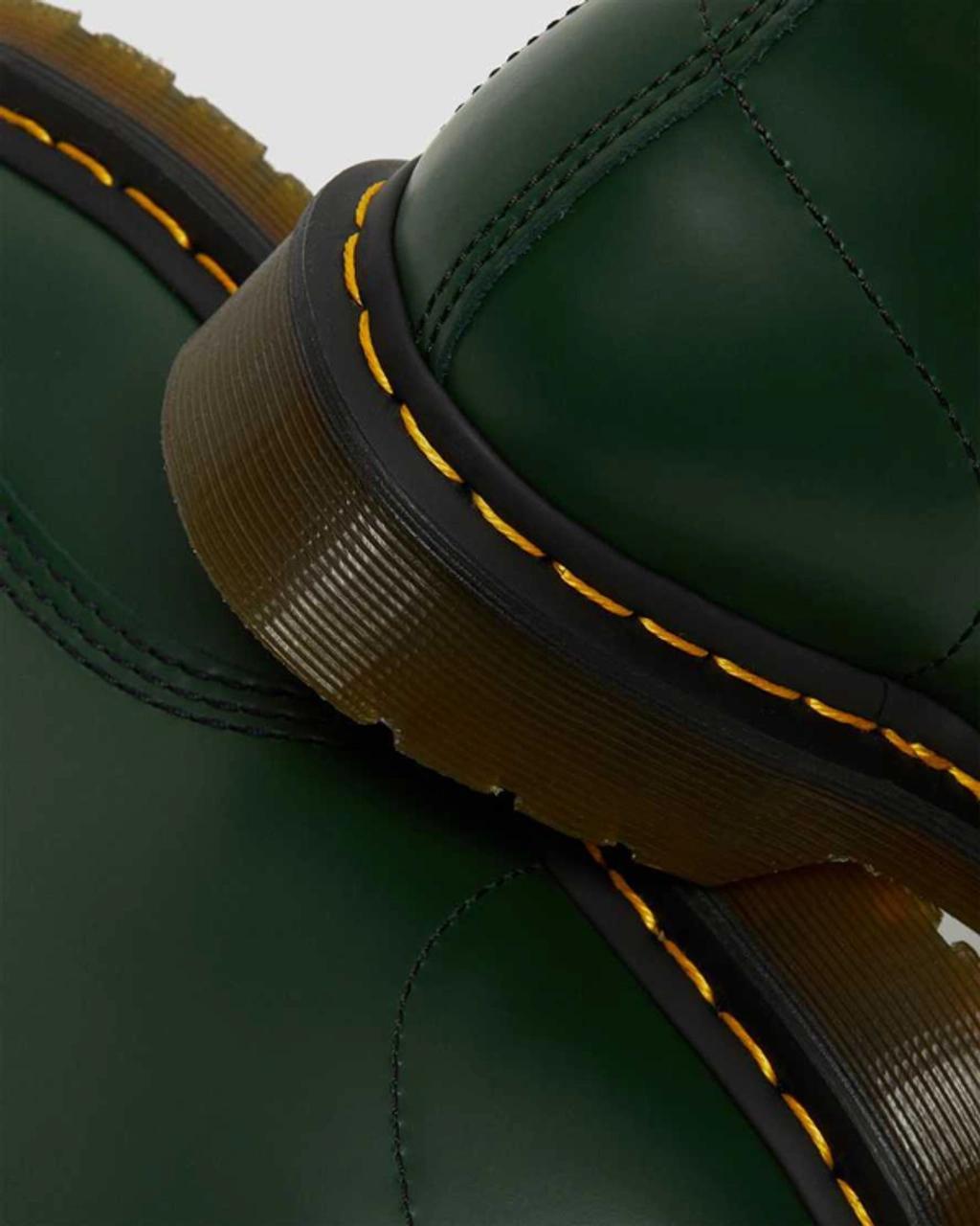 DR. MARTENS' Forest Green Lace-up Leather Boots Product Image