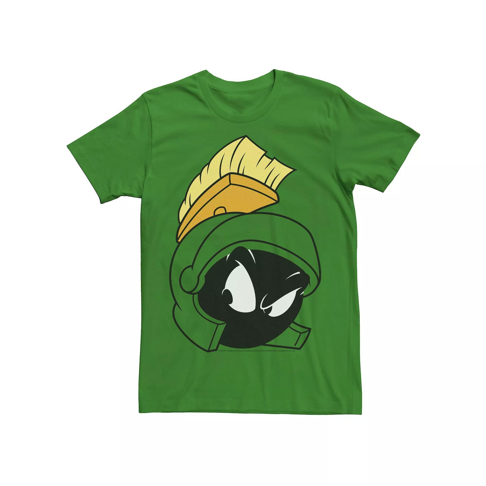 Men's Looney Tunes Marvin The Martian Attitude Head Shot Graphic Tee, Size: 3XL, Kelly Product Image