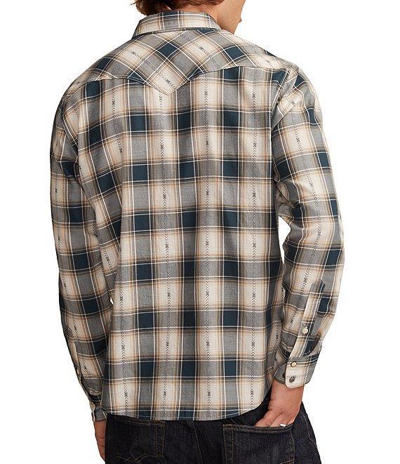 Lucky Brand Plaid Long Sleeve Dobby Shirt Product Image