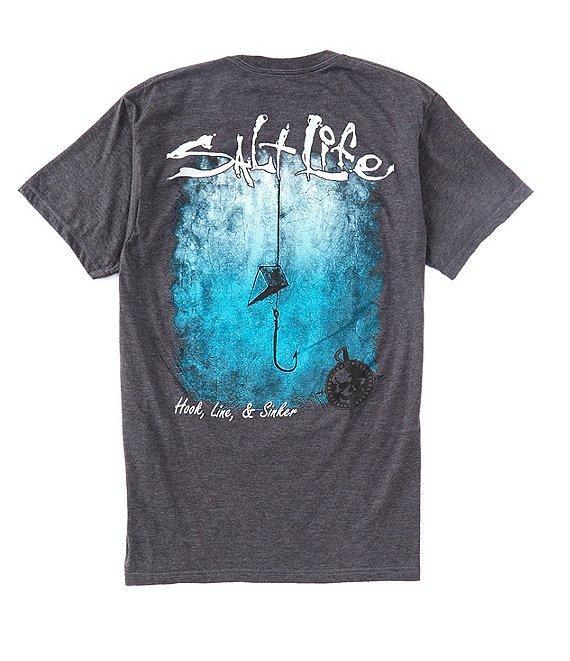 Salt Life Hook Line And Sinker Fade Short Sleeve Pocket T-Shirt Product Image