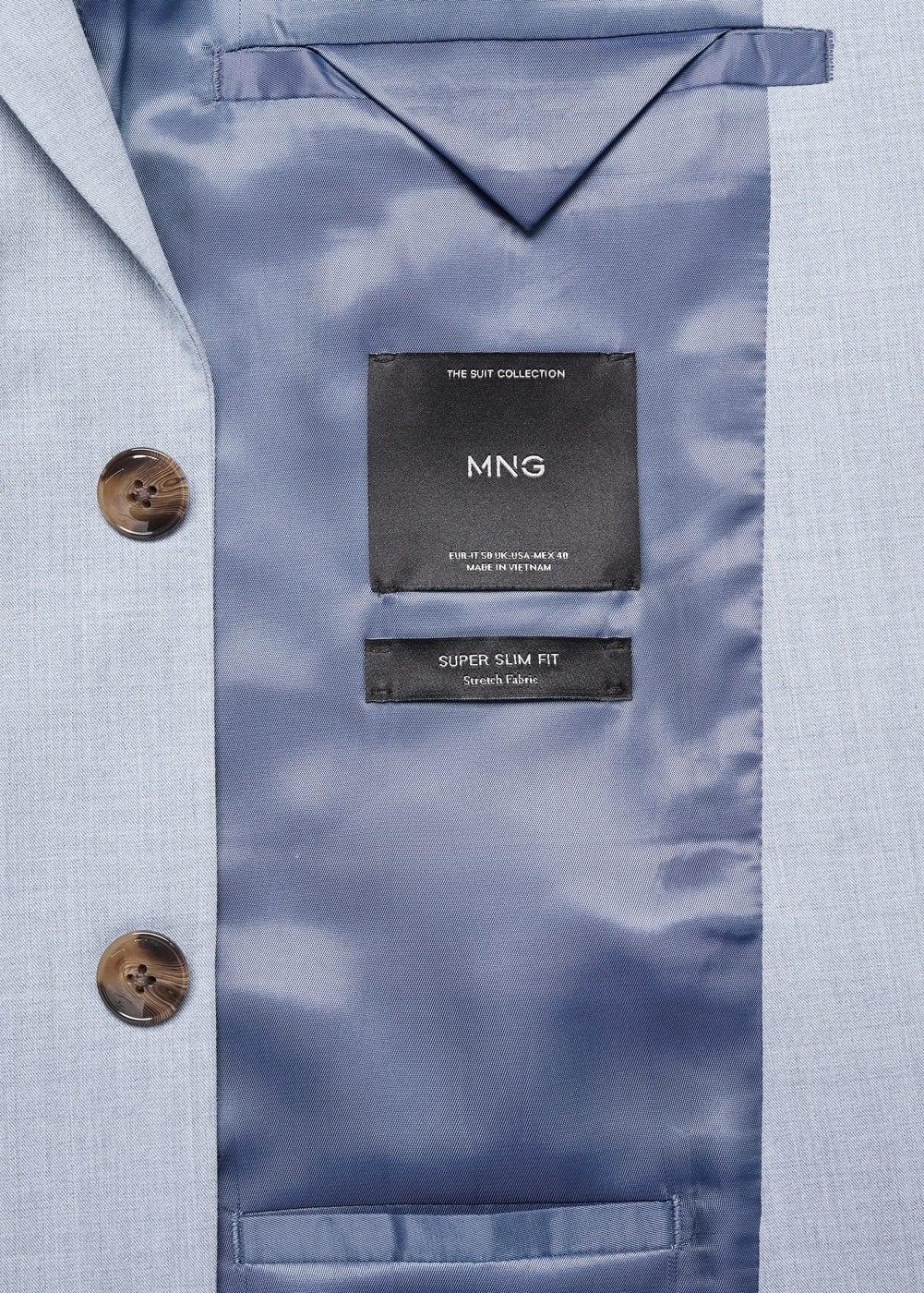 Super slim-fit suit blazer in stretch fabric - Men | MANGO USA Product Image