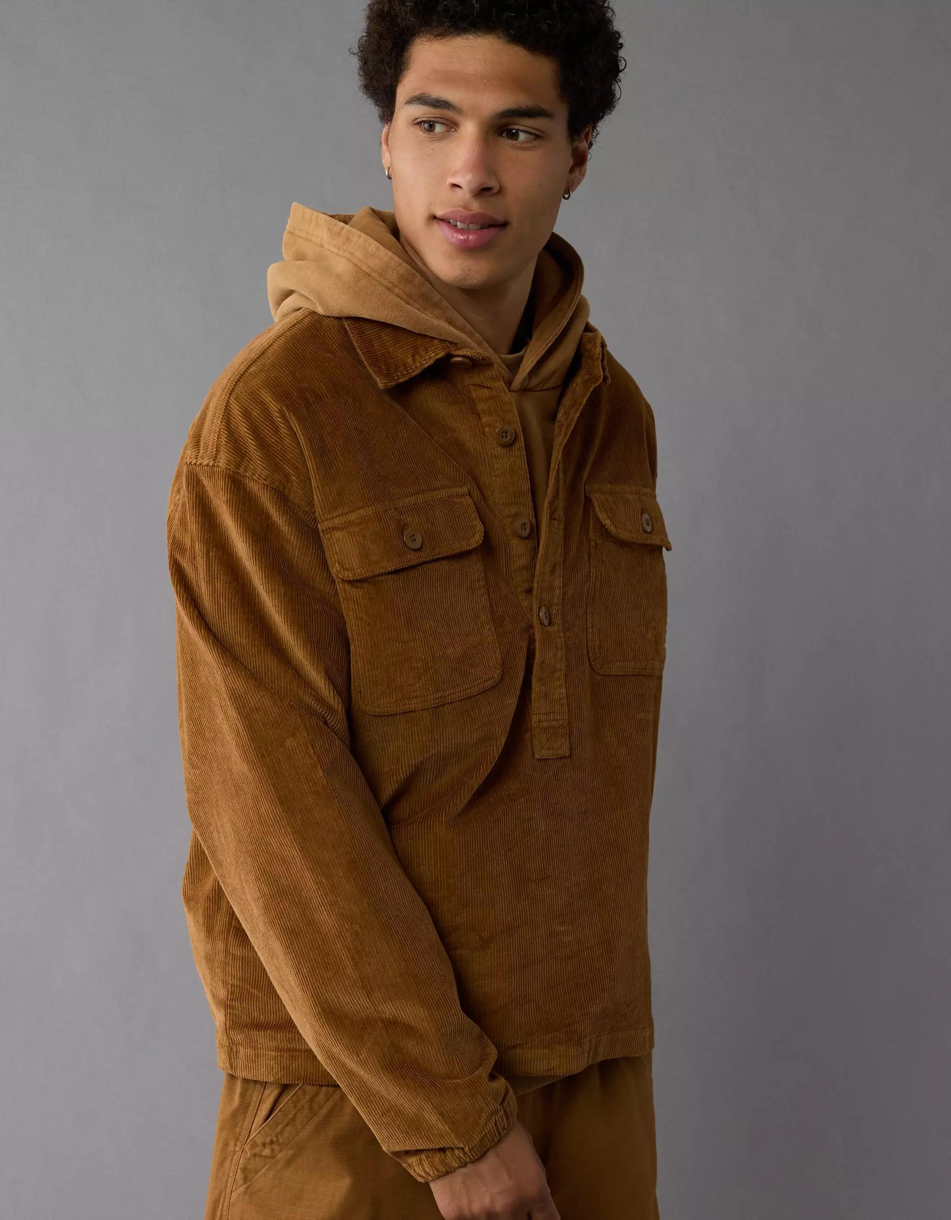Timberland x AE Corduroy Popover Shirt Product Image