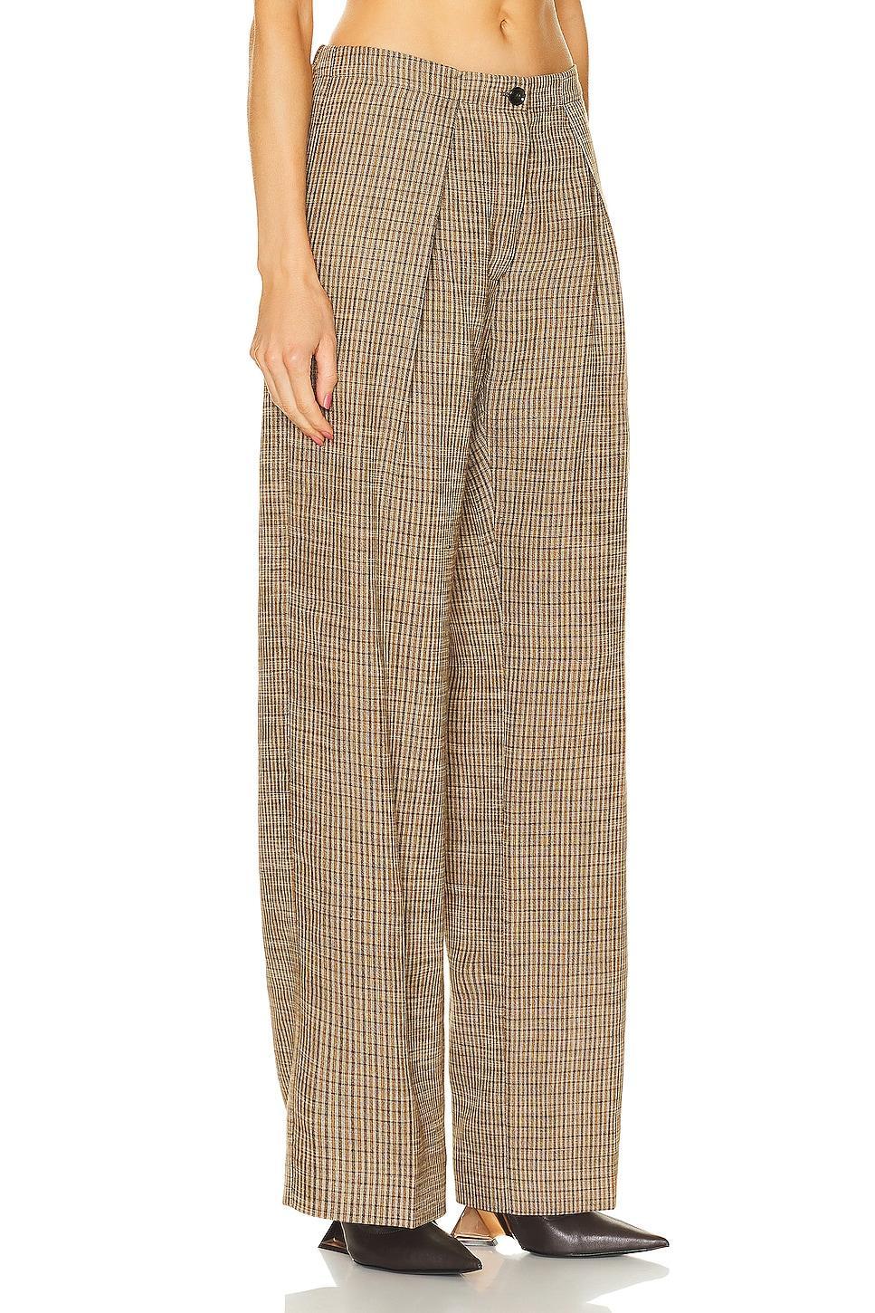 Acne Studios Straight Leg Trouser in Brown Product Image