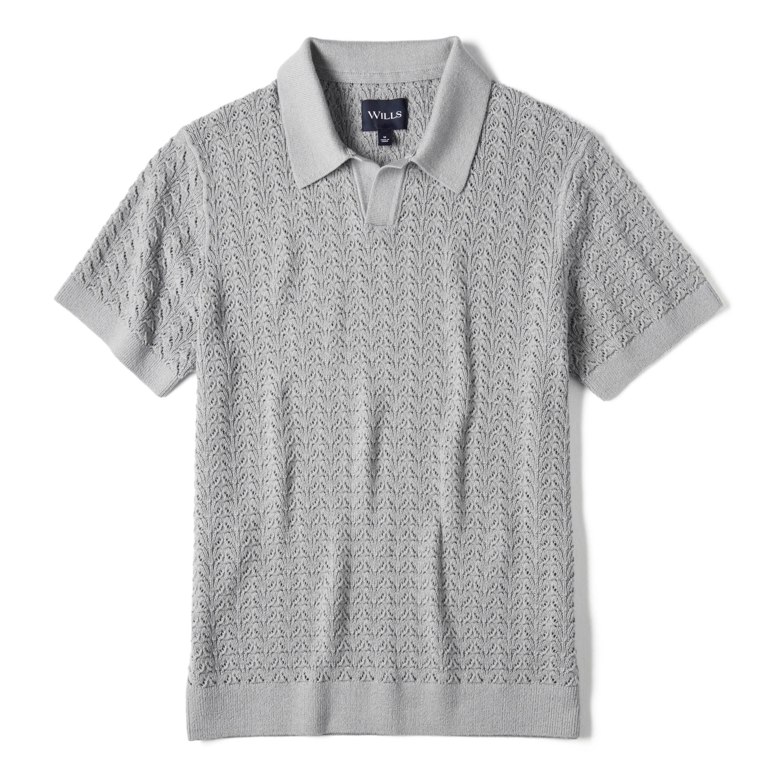 Retro Stitch Johnny Collar Polo Product Image