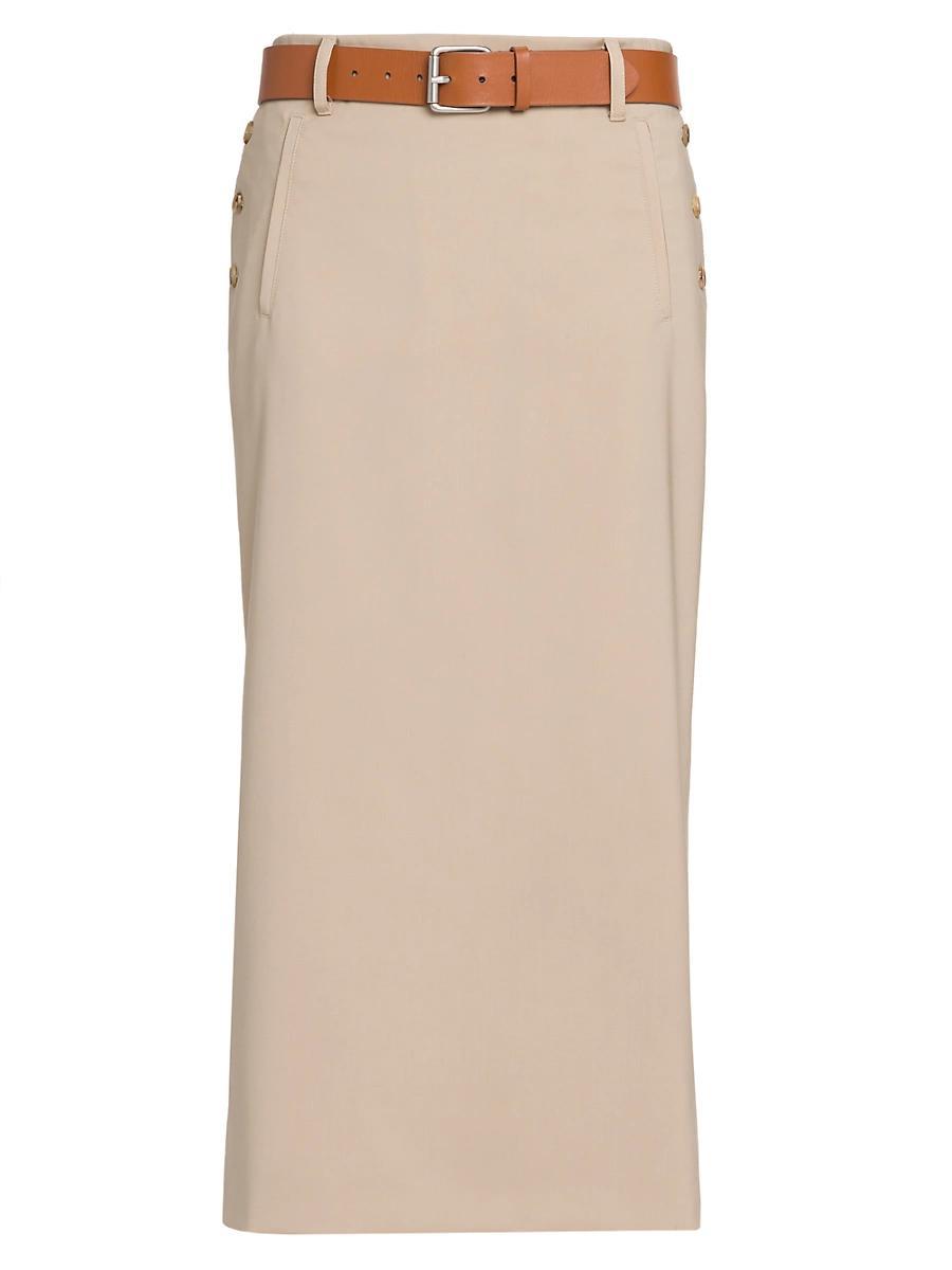 Womens Adjustable Belt Pencil Skirt Product Image