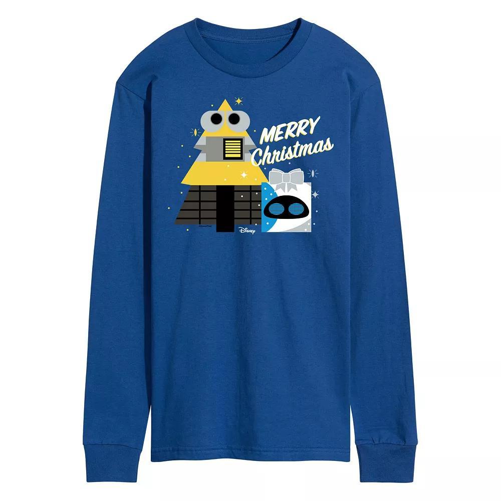 Disney / Pixars WALL-E Mens Merry Christmas Long Sleeve Graphic Tee Product Image