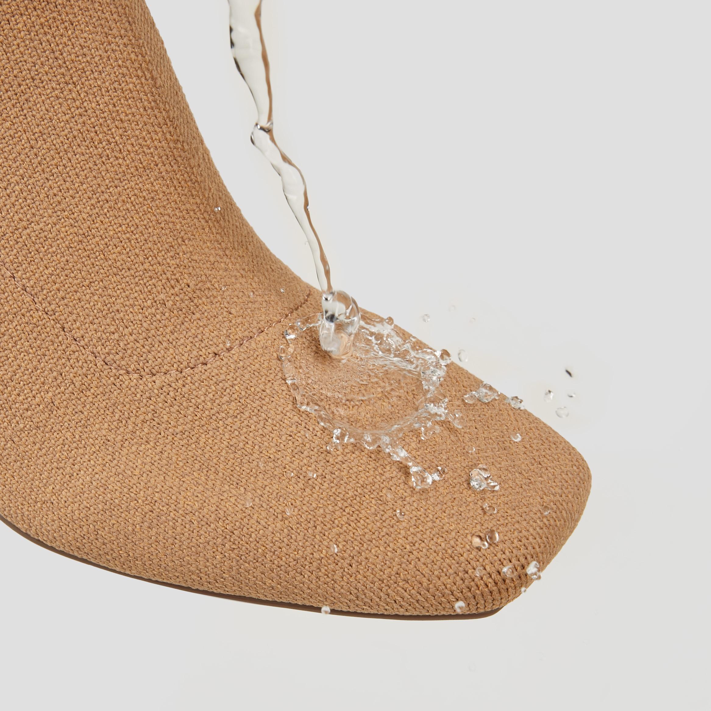 Square-Toe Water-Repellent Zipper Boots (Micaela) Product Image