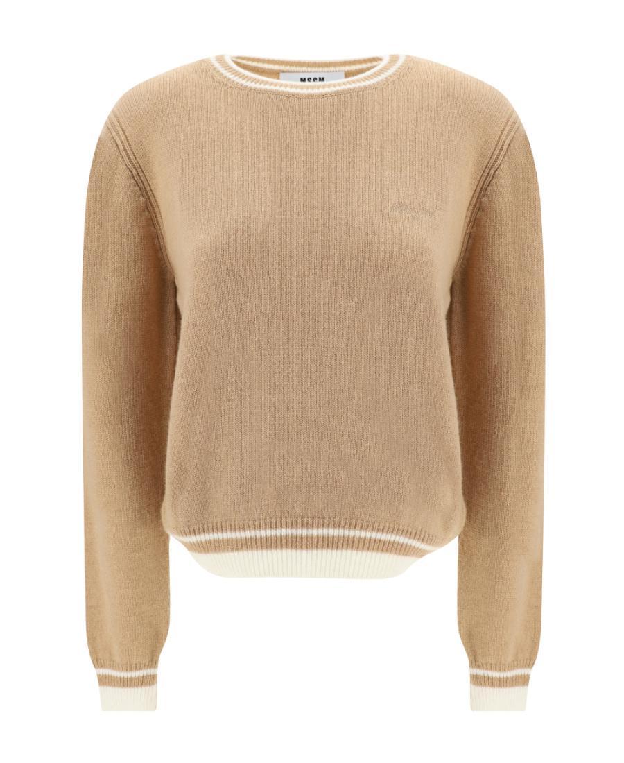 MSGM Sweater In Beige Product Image
