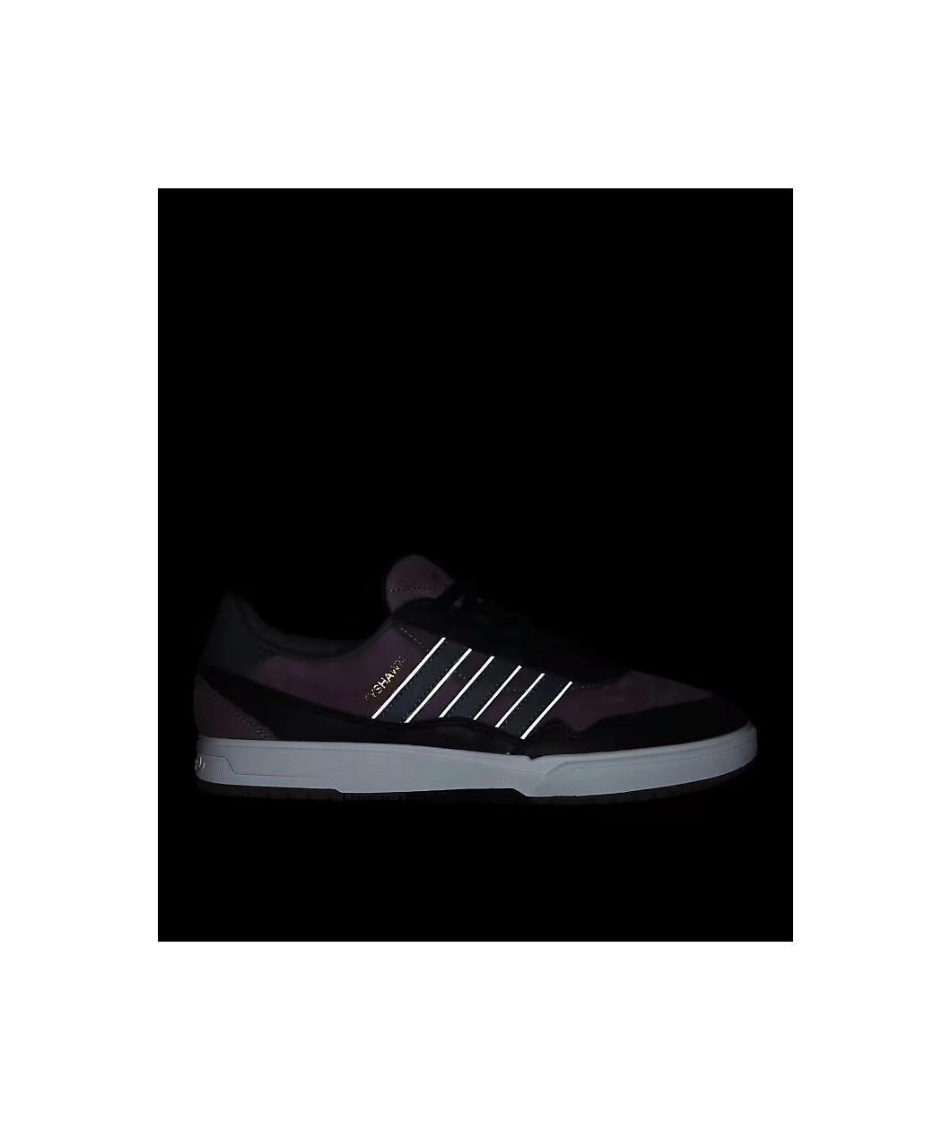 adidas Tyshawn II Shadow Fig, Core Black, & Charcoal Solid Grey Skate Shoes Product Image