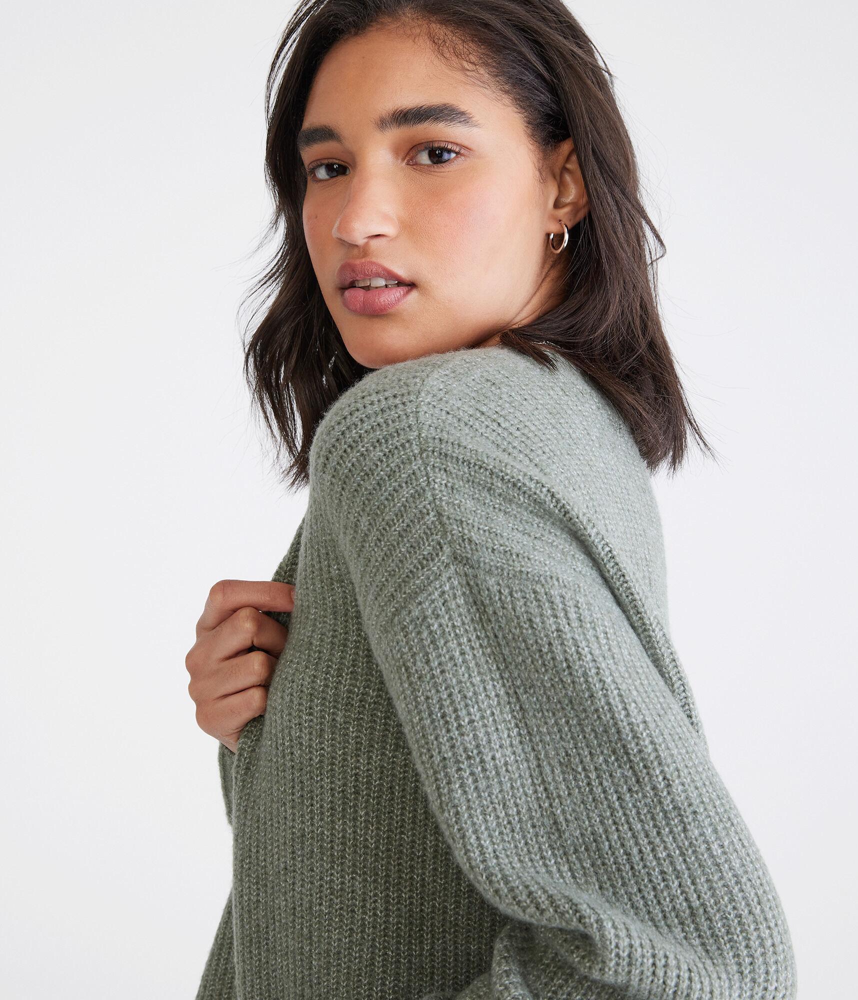 Shaker Knit V-Neck Sweater Product Image