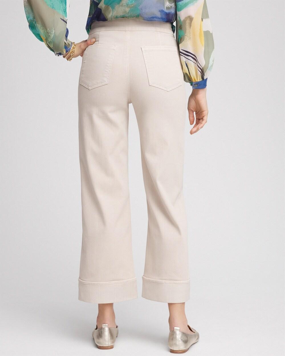 Pull-On Relaxed Cuffed Jeans Product Image
