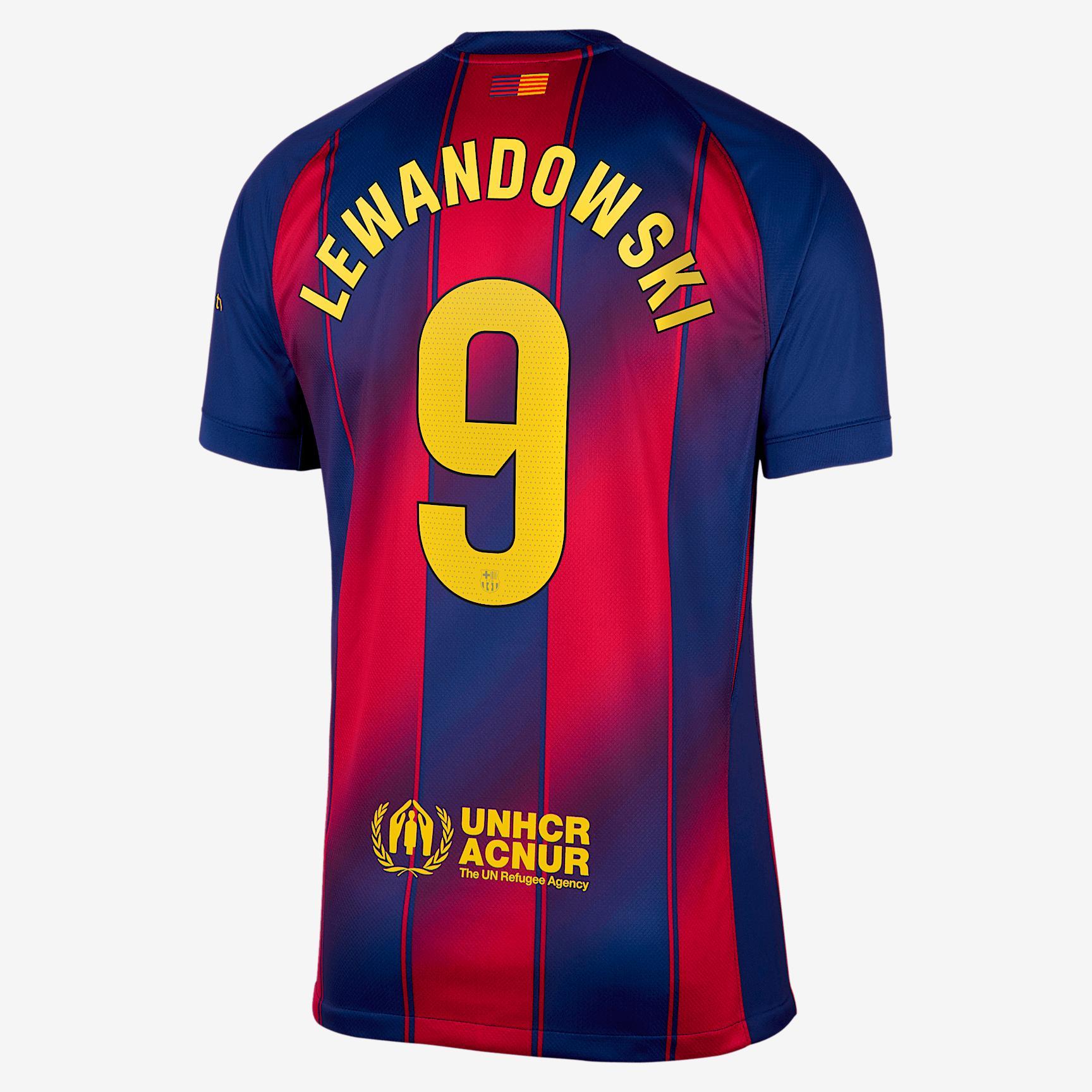 Frenkie de Jong Barcelona 2025/26 Stadium Home Nike Men's Dri-FIT Soccer Jersey Product Image