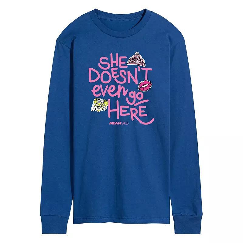Mens Barbie Logo Water Reflection Long Sleeve Blue Product Image