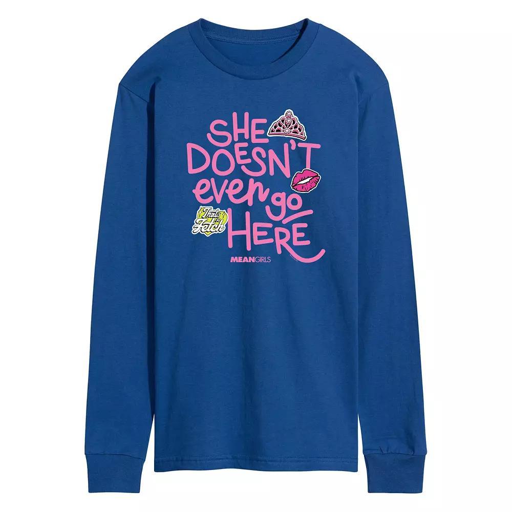 Mens Barbie Logo Water Reflection Long Sleeve Blue Product Image