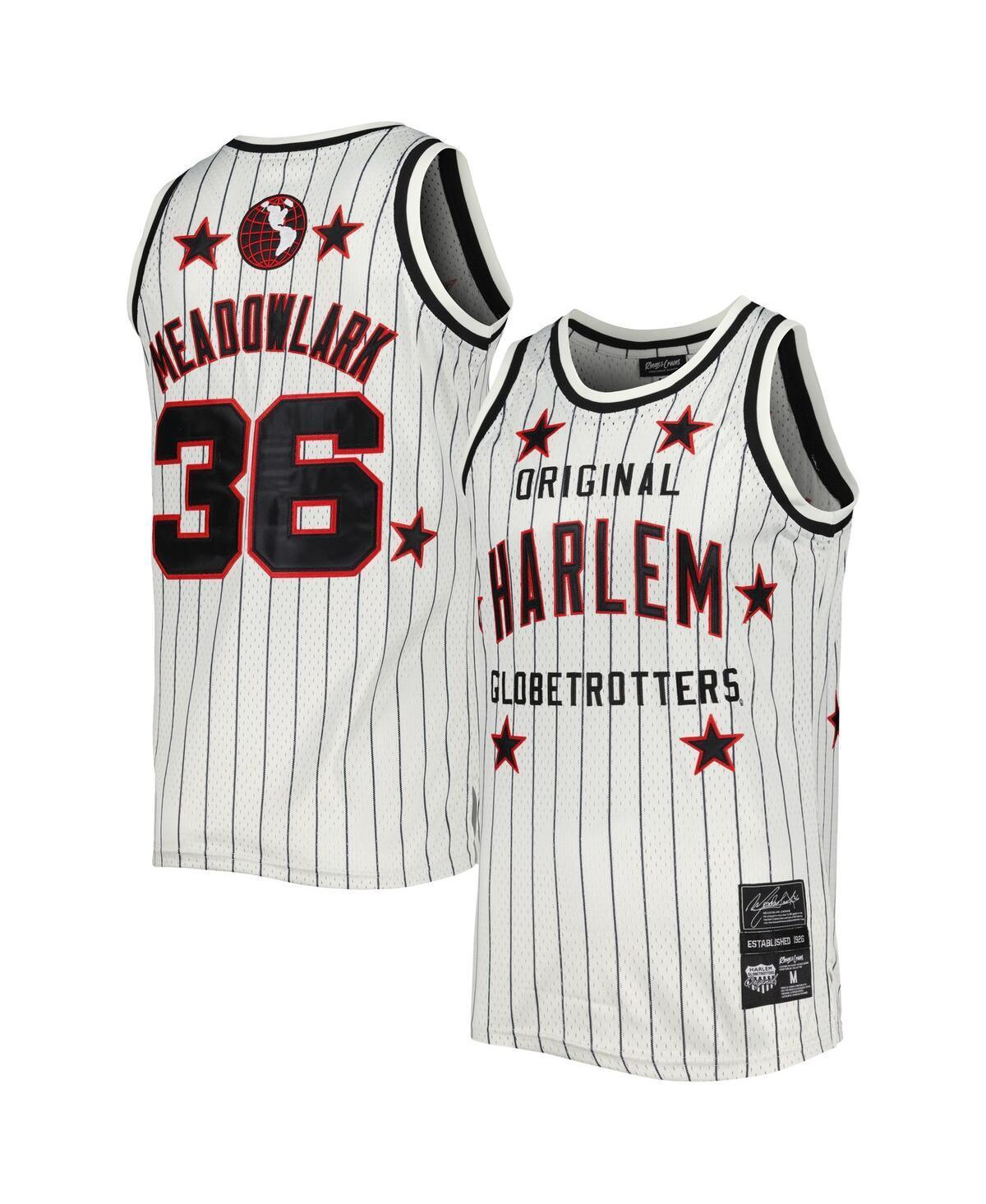 Mens Rings & Crwns Meadowlark Lemon White Harlem Globetrotters Swingman Jersey - White Product Image