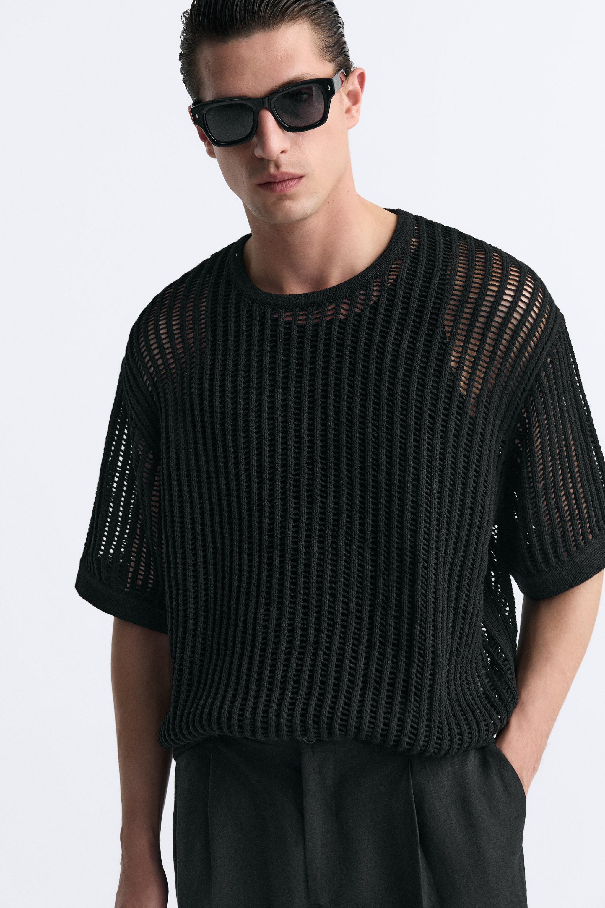 OPEN KNIT T-SHIRT Product Image