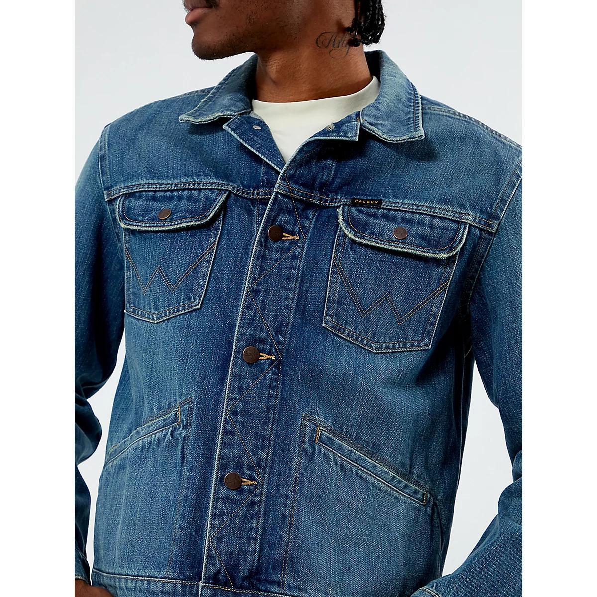 Wrangler® x PacSun Men's Trucker Jacket in Bolster Product Image