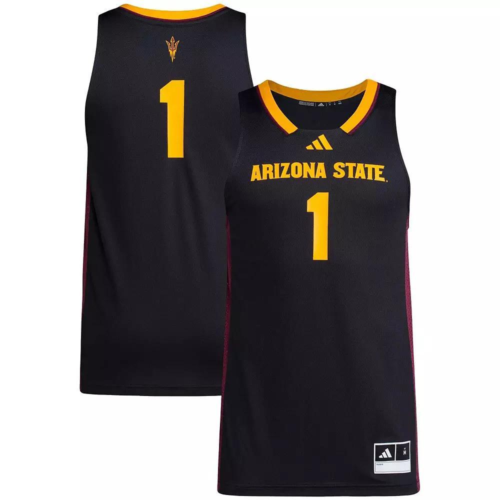 Men's adidas #1 Black Arizona State Sun Devils Replica Swingman Jersey, Size: Medium Product Image