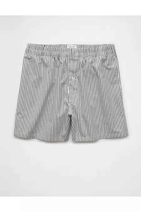 AEO Mens Striped Poplin Pocket Boxer Short Men's Product Image