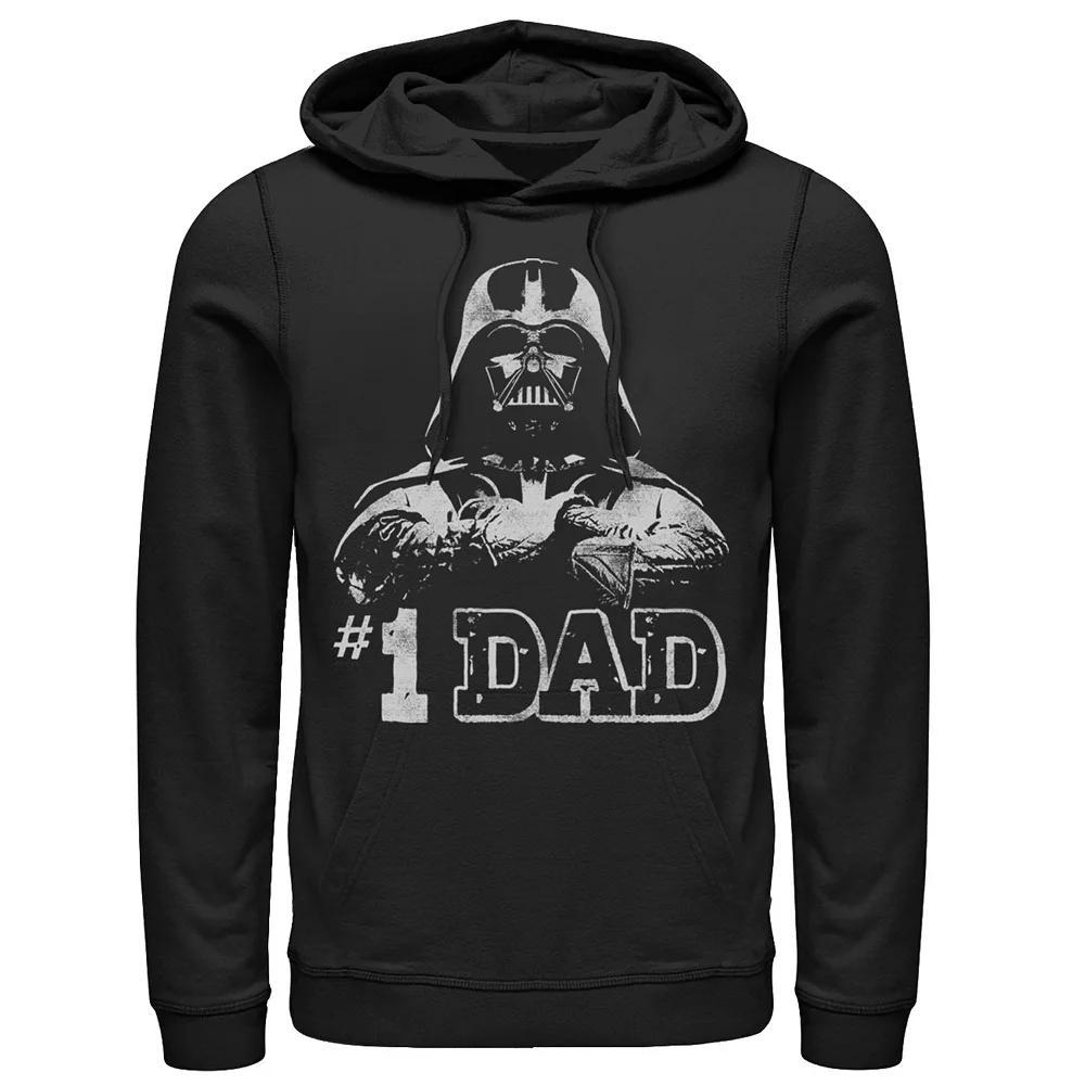 Men's Star Wars Darth Vader #1 Dad Vintage Father's Day Hoodie, Size: Medium, Black Product Image
