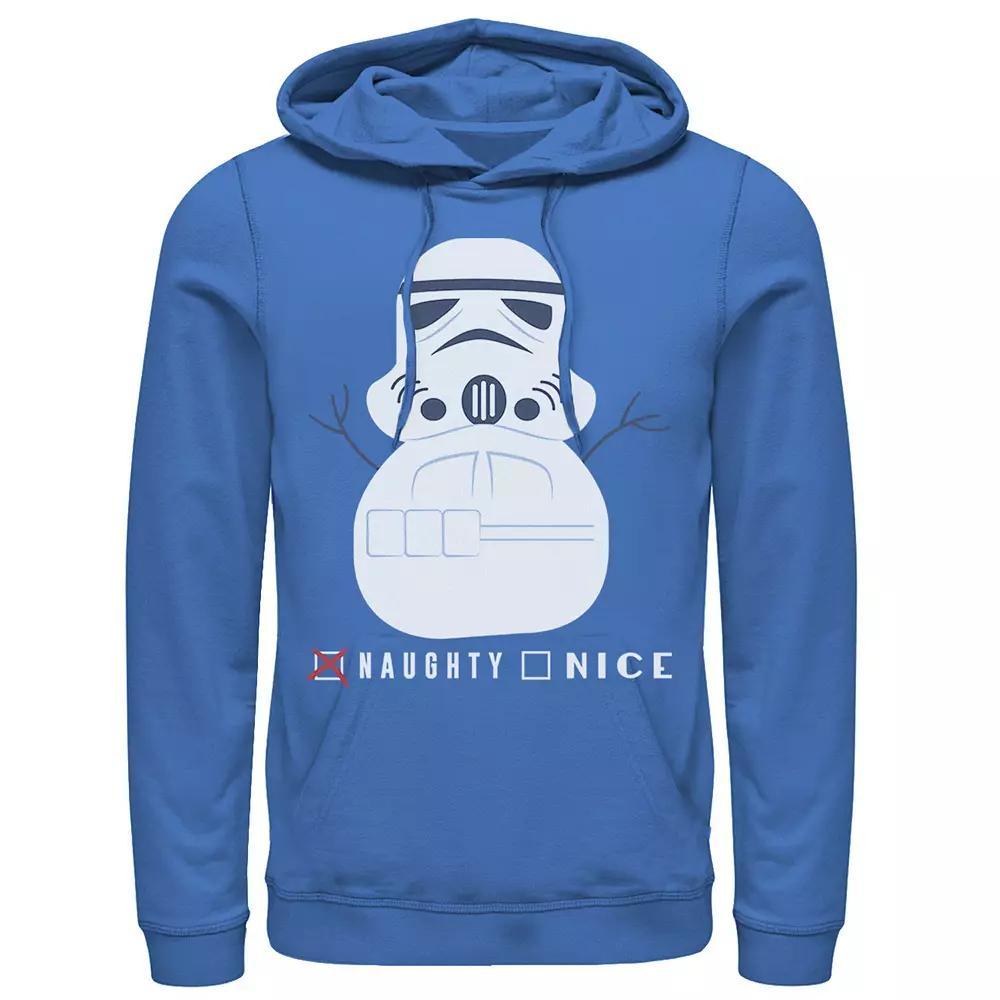 Men's Star Wars Stormtroop Naughty or Nice Hoodie, Size: Small, Royal Product Image