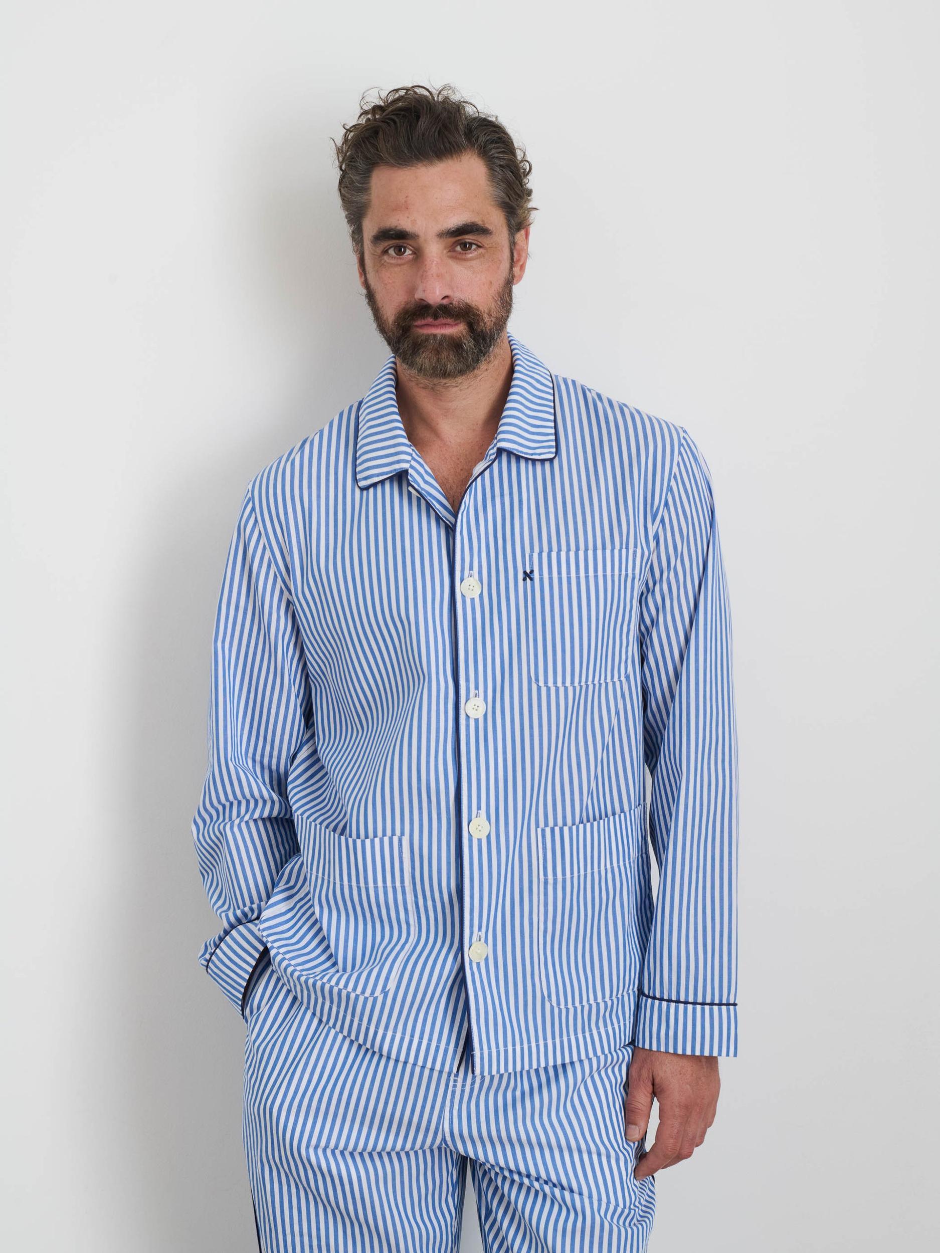 P'Jimmies Sleep Shirt in Stripe Product Image