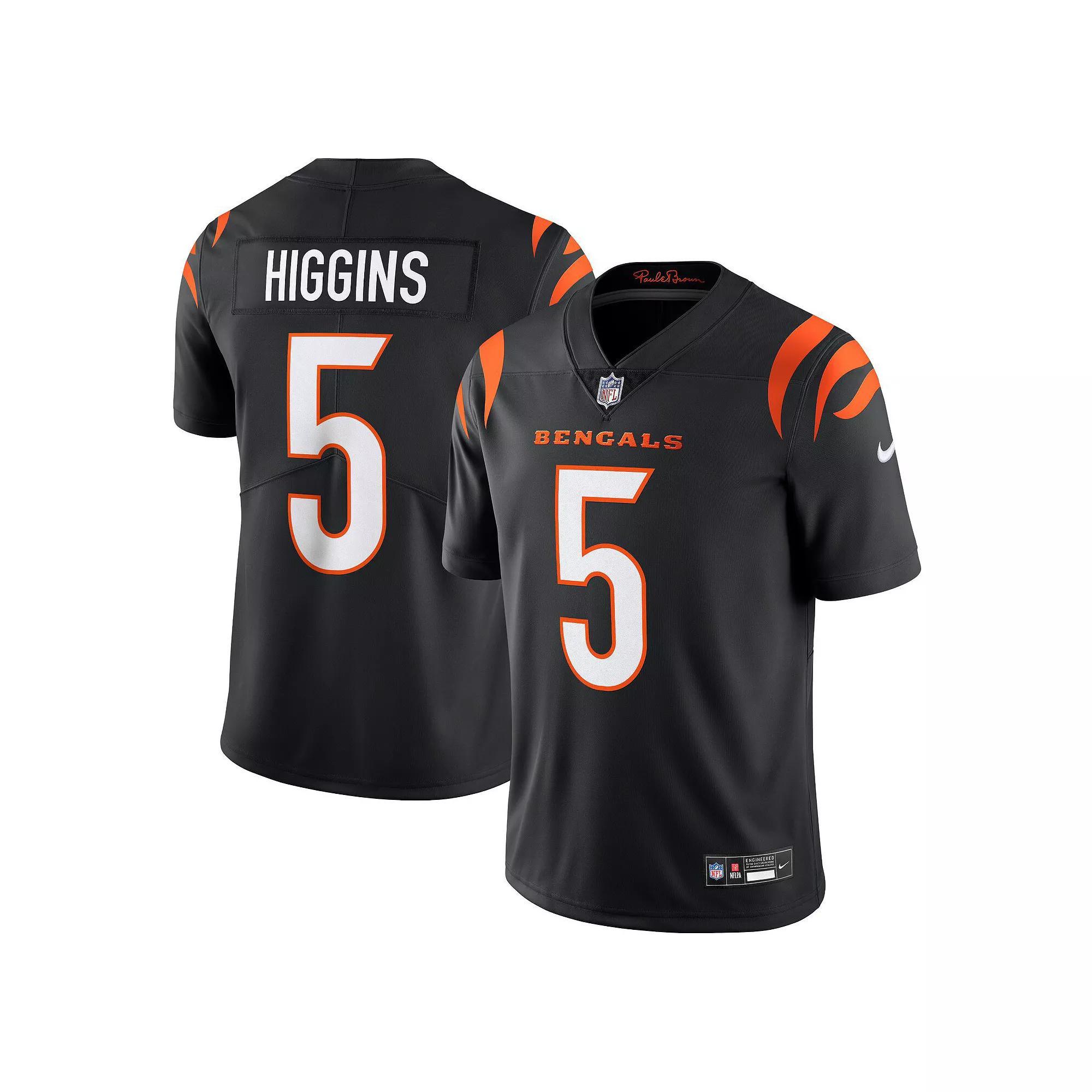 Men's Nike Tee Higgins Black Cincinnati Bengals  Vapor Untouchable Limited Jersey, Size: Large Product Image
