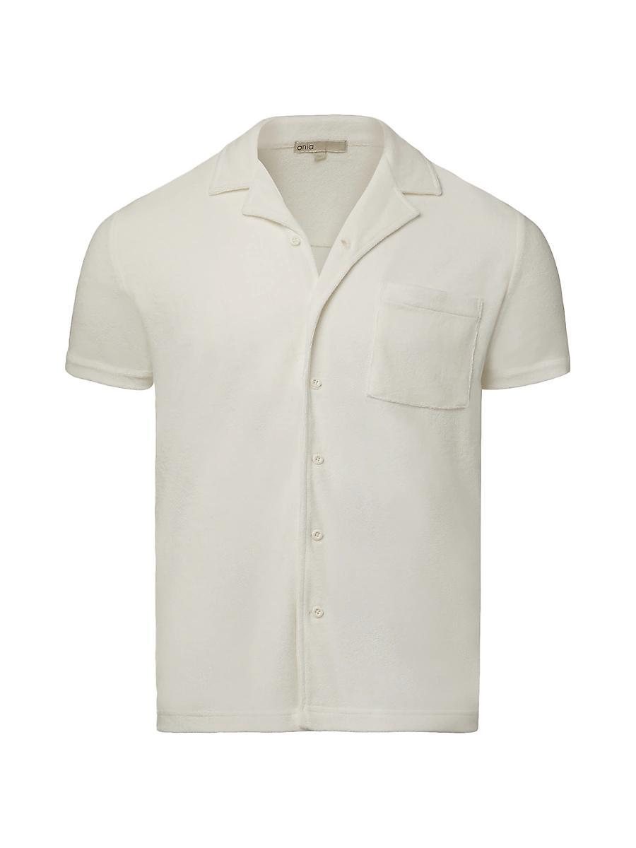 Mens Terry Cloth Camp Shirt Product Image