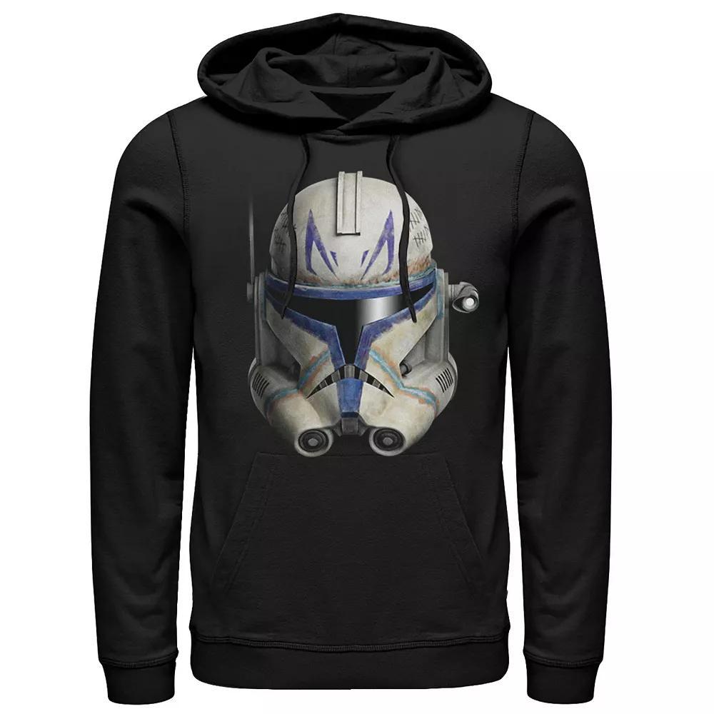 Men's Star Wars: Clone Wars Clone Commander Rex Big Face Hoodie, Size: Small, Black Product Image