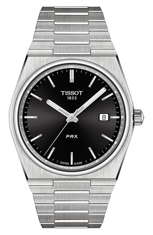 Tissot Mens Prx Automatic Stainless Steel Tonneau Bracelet Watch Product Image