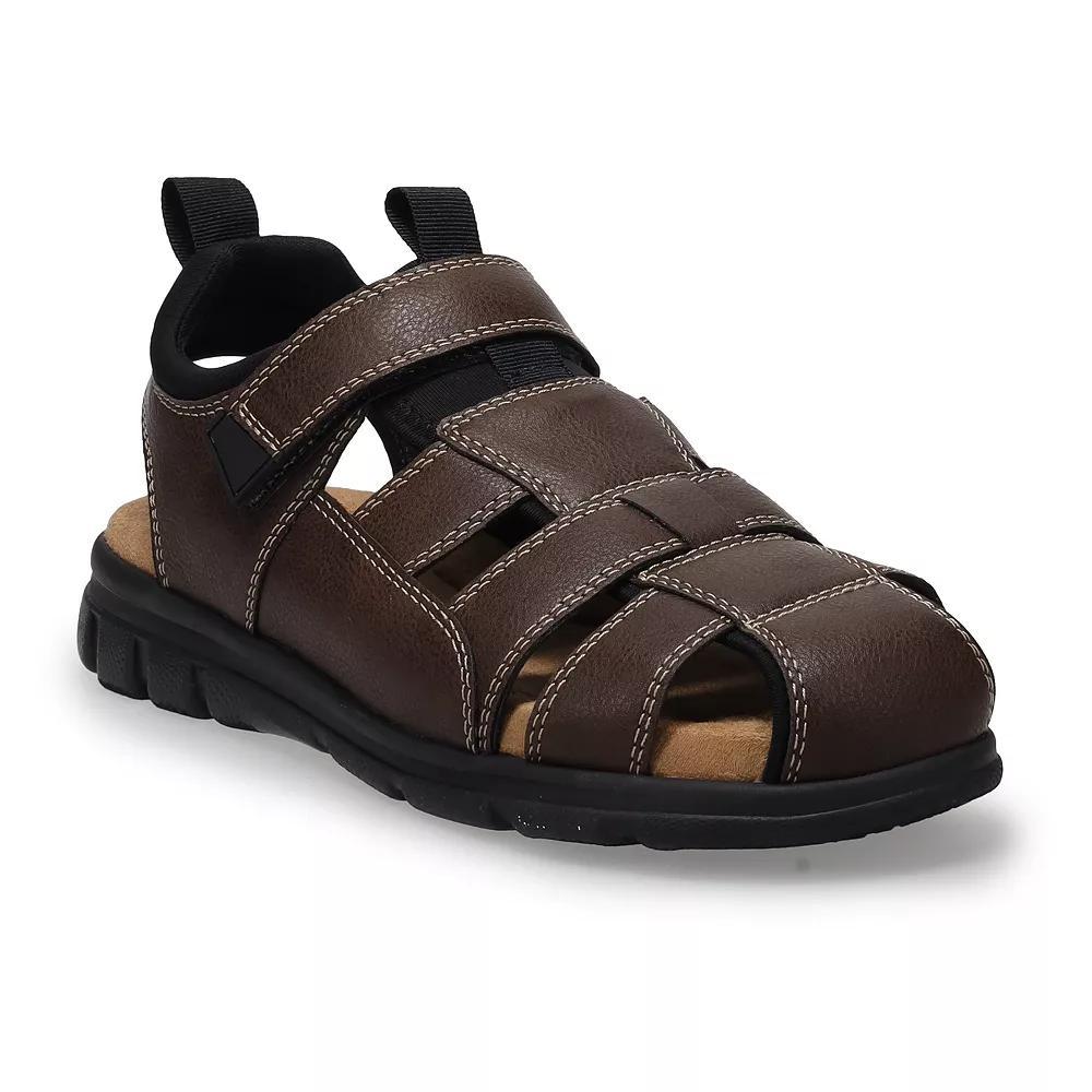 Sonoma Goods For Life® Allec Men's Fisherman Sandals, Size: 13, Brown Product Image