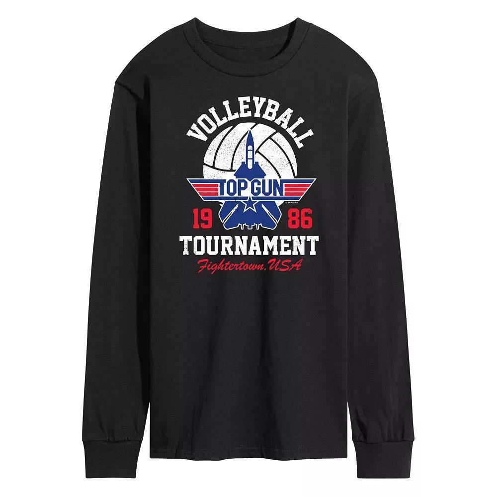 Mens Top Gun Volleyball Tournament Long Sleeve Tee Product Image
