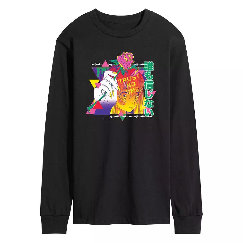 Mens Anime Trust No One Long Sleeve Tee Product Image