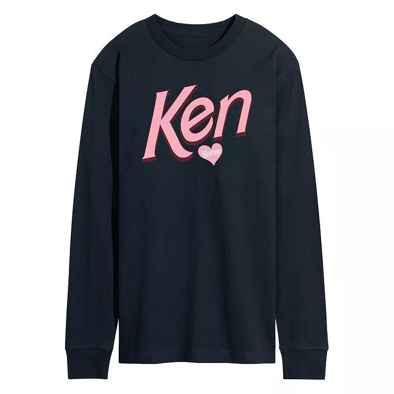Mens Barbie Valentines Ken Love Long Sleeve Blue Product Image