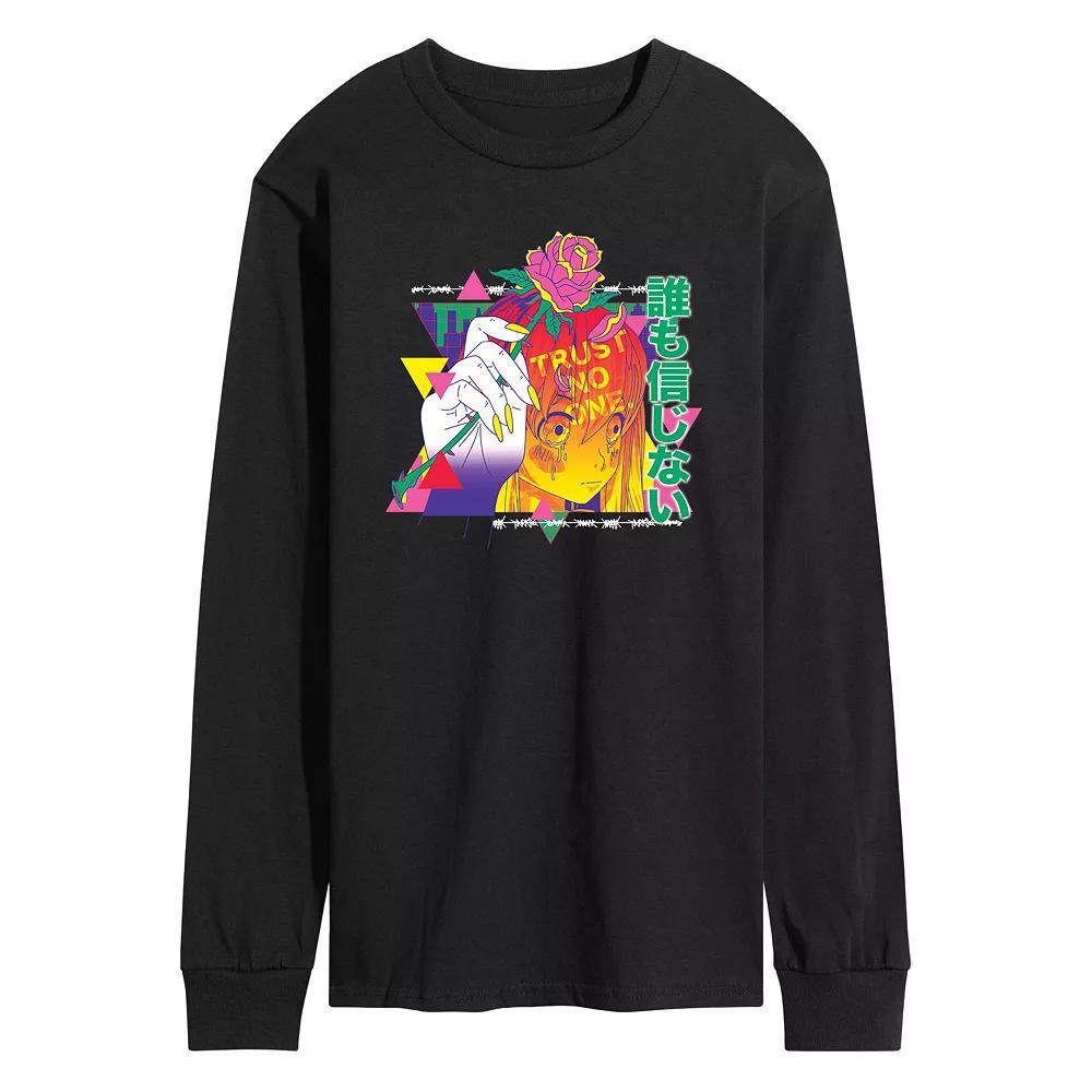 Mens Anime Trust No One Long Sleeve Tee Product Image