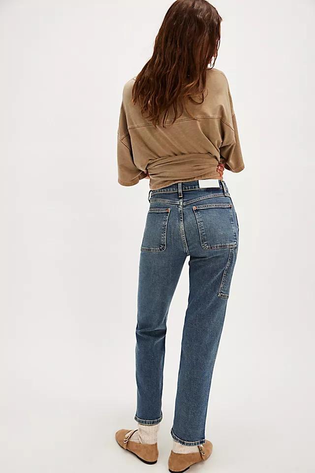 RE/DONE Painted Stove Pipe Jeans Product Image