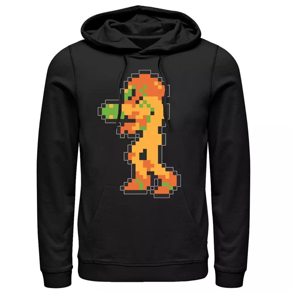 Men's Nintendo Samus Pixel Hoodie, Size: 3XL, Black Product Image