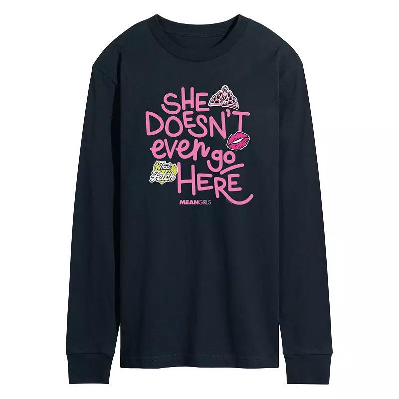 Mens Barbie Logo Water Reflection Long Sleeve Blue Product Image