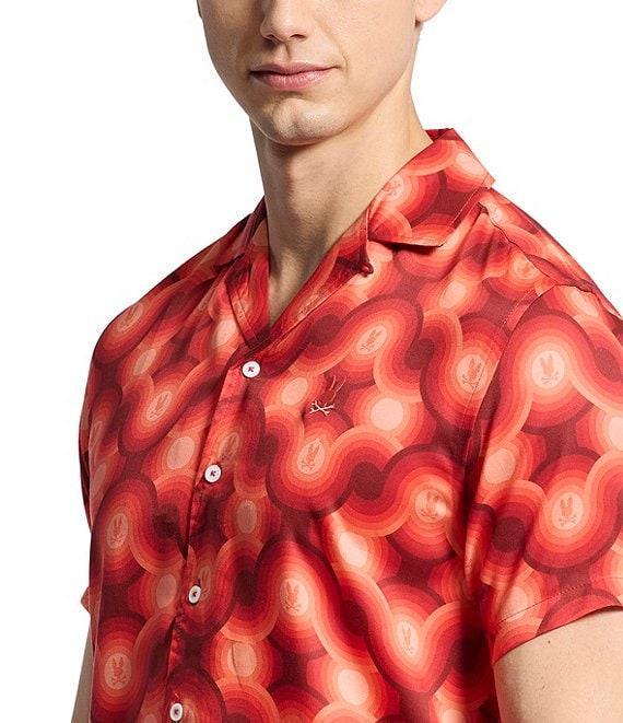 Psycho Bunny Paros Tencel Short Sleeve Woven Camp Shirt Product Image