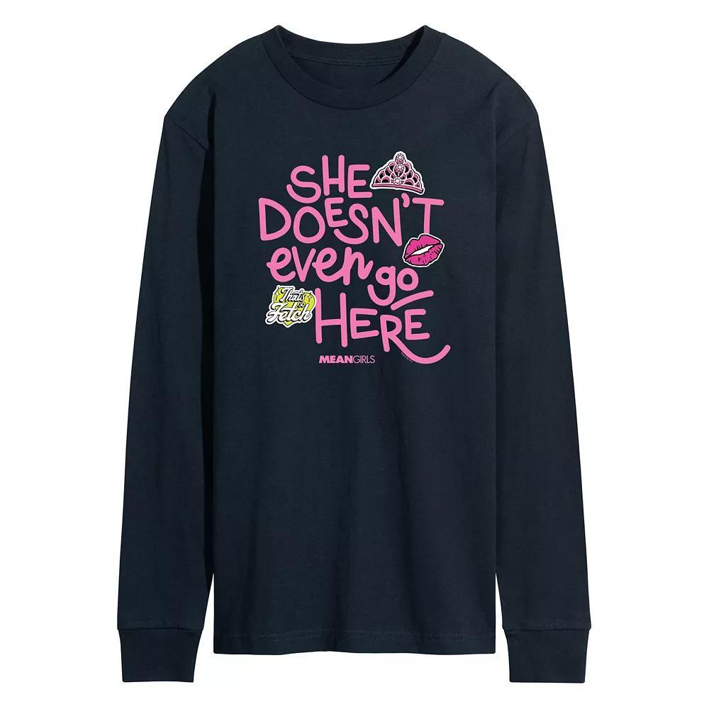 Mens Barbie Logo Water Reflection Long Sleeve Blue Product Image