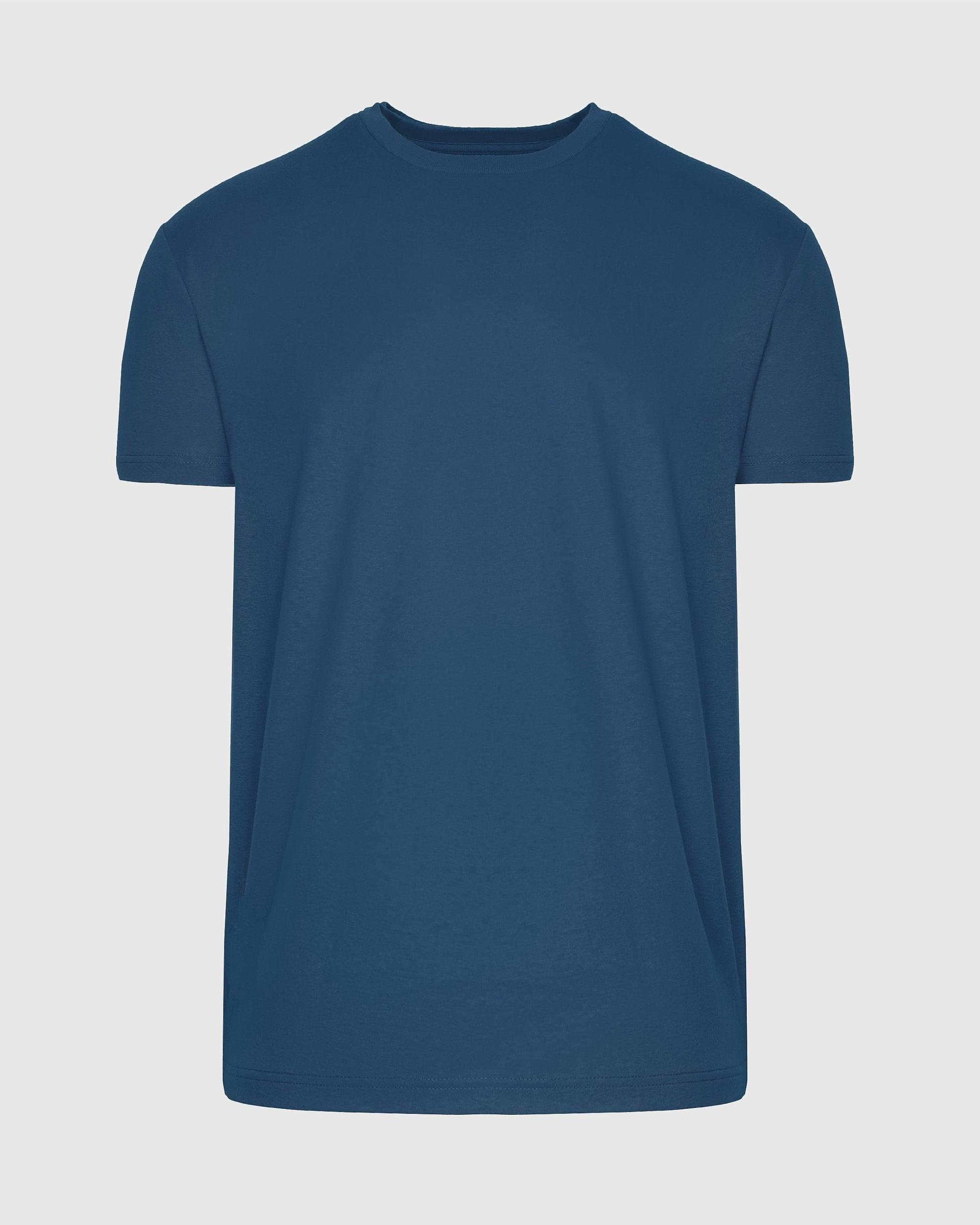 Deep Sea Blue Short Sleeve Crew Neck Tee Product Image