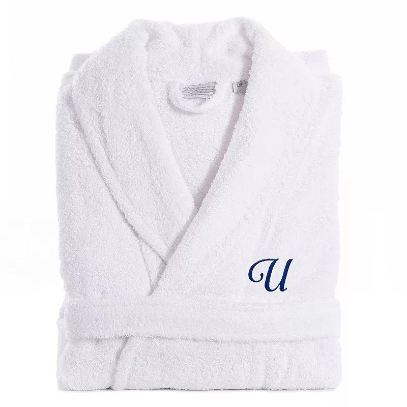 Linum Home Textiles Turkish Cotton Personalized Unisex Tie Front Terry Bathrobe, Mens Product Image