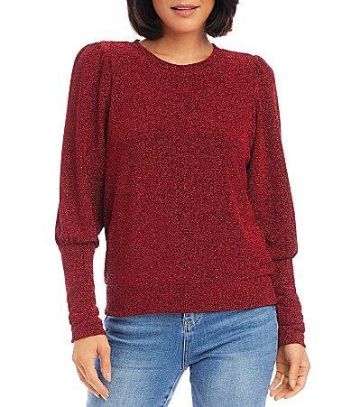 Karen Kane Bishop Sleeve Top Women's Clothing Product Image
