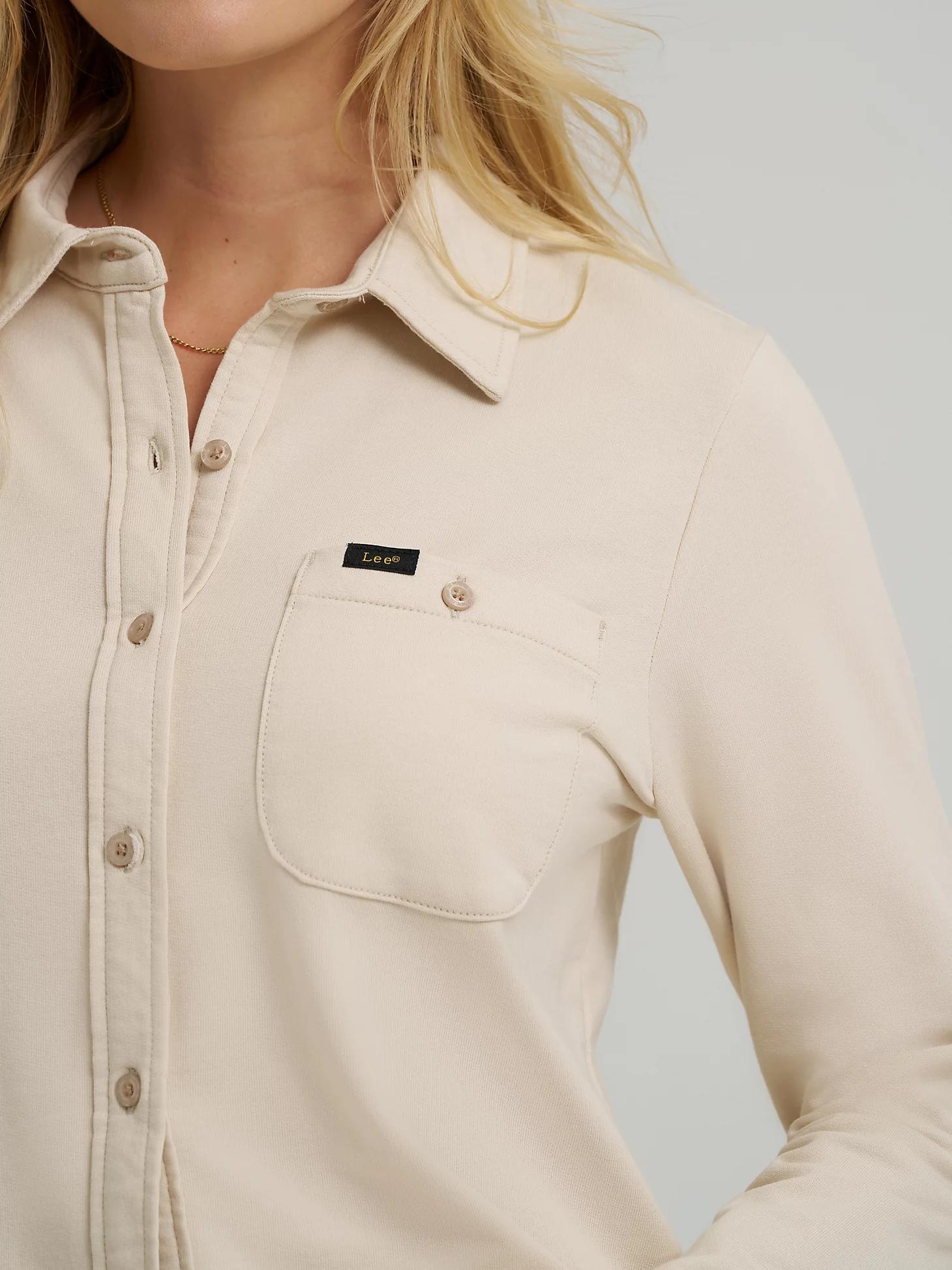 Women's All Purpose Solid Button Down Shirt | Women's Tops & Tees | Lee® Product Image