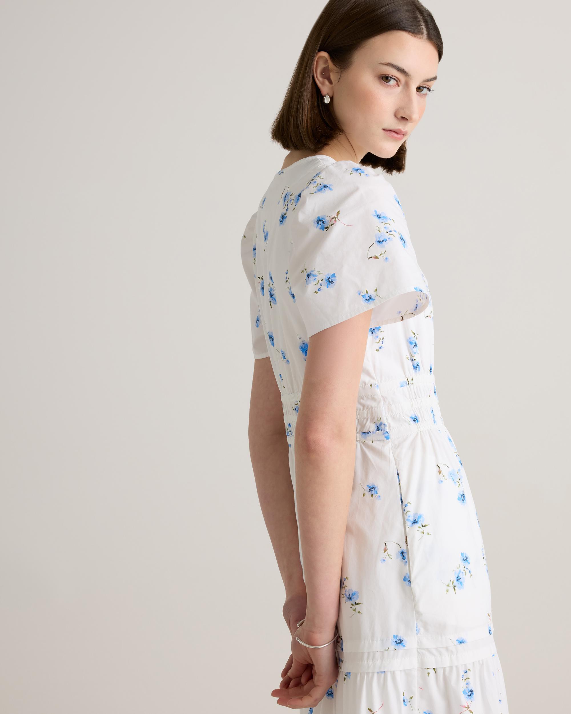 Quince | Women's Poplin Tiered Maxi Dress Cotton Product Image